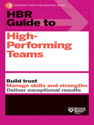 cover image of HBR Guide to High-Performing Teams